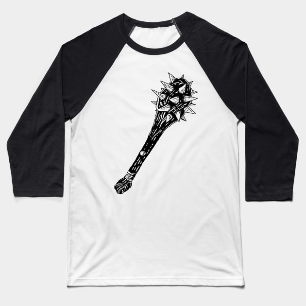 Medieval Mace Baseball T-Shirt by pirsicivan